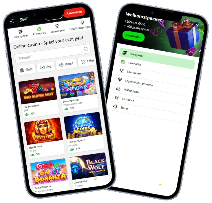 Mobiele versie van Slot7 – speel via browser op Android en iOS zonder app